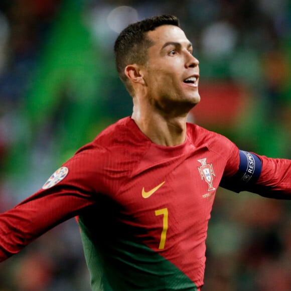 Cristiano Ronaldo lors du match des qualifications européennes entre le Portugal et le Liechtenstein à Lisbonne, le 23 mars 2023. (Credit Image: © Valter Gouveia/Sport Press Photo via ZUMA Press)