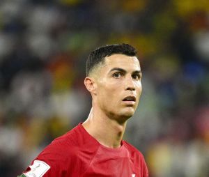 Cristino Ronaldo lors du match Portugal-Ghana lors de la coupe du Monde au Qatar, le 24 novembre 2022. Le Portugal a gagné 3-2. © Jean-Baptiste Autissier/Panoramic/Bestimage