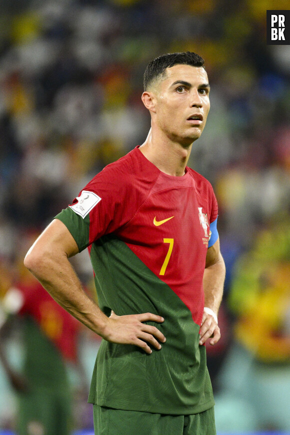 Cristino Ronaldo lors du match Portugal-Ghana lors de la coupe du Monde au Qatar, le 24 novembre 2022. Le Portugal a gagné 3-2. © Jean-Baptiste Autissier/Panoramic/Bestimage