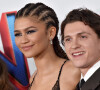 Zendaya and Tom Holland à la première du film "Spider-Man: No Way Home" à Los Angeles, le 13 décembre 2021.  Celebrities at the premiere of "Spider-Man: No Way Home" in Los Angeles. December 13th, 2021. 