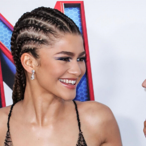 Zendaya Coleman, Tom Holland à la première du film "Spider-Man: No Way Home" à Los Angeles, le 13 décembre 2021.  Celebrities at the premiere of "Spider-Man: No Way Home" in Los Angeles. December 13th, 2021. 