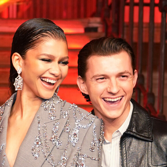 Zendaya et Tom Holland à la première du film "Spider-Man: No Way Home" à Londres, le 5 décembre 2021.  "Spider-Man: No Way Home" premiere in London, December 5th, 2021. 