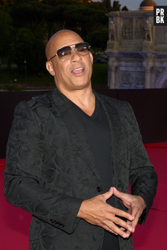 Vin Diesel à la première du film "Fast & Furious X" à Rome, le 12 mai 2023.