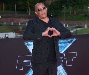 Vin Diesel à la première du film "Fast &amp; Furious X" à Rome, le 12 mai 2023.