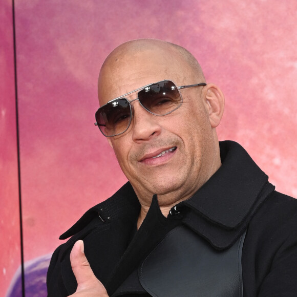Vin Diesel à l'avant-première européenne du film "Les Gardiens de la Galaxie 3" à Disneyland Paris, le 22 avril 2023. © Guirec Coadic/Christophe Clovis/Bestimage