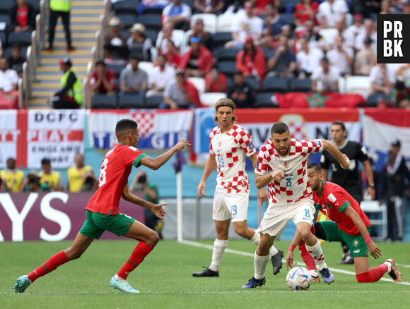 Azzedine Ounahi face à la Croatie, lors de la Coupe du Monde 2022