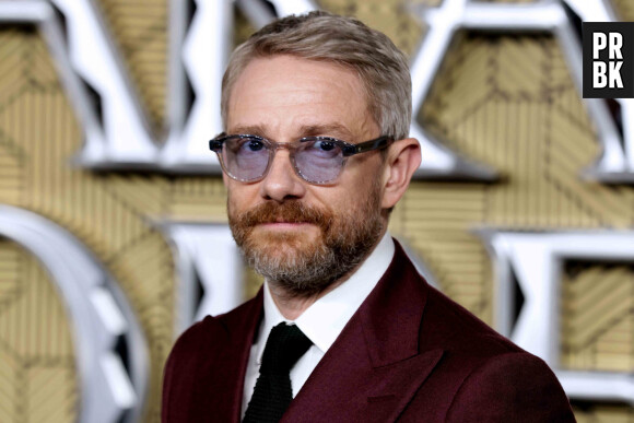 Martin Freeman lors du photocall de la première du film Wakanda Forever à Londres le 3 novembre 2022.