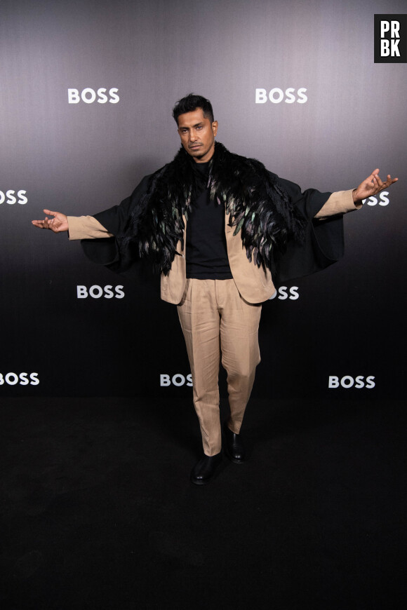 Tenoch Huerta - Photocall du défilé de mode Femmes printemps-été 2023 "Boss" lors de la fashion week de Milan. Le 22 septembre 2022