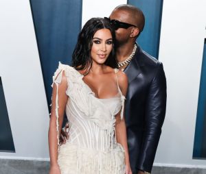 Kim Kardashian West, Kanye West - Photocall de la soirée Vanity Fair en marge de la 92ème cérémonie des Oscars 2020 au Wallis Annenberg Center for the Performing Arts à Los Angeles le 9 février 2020.