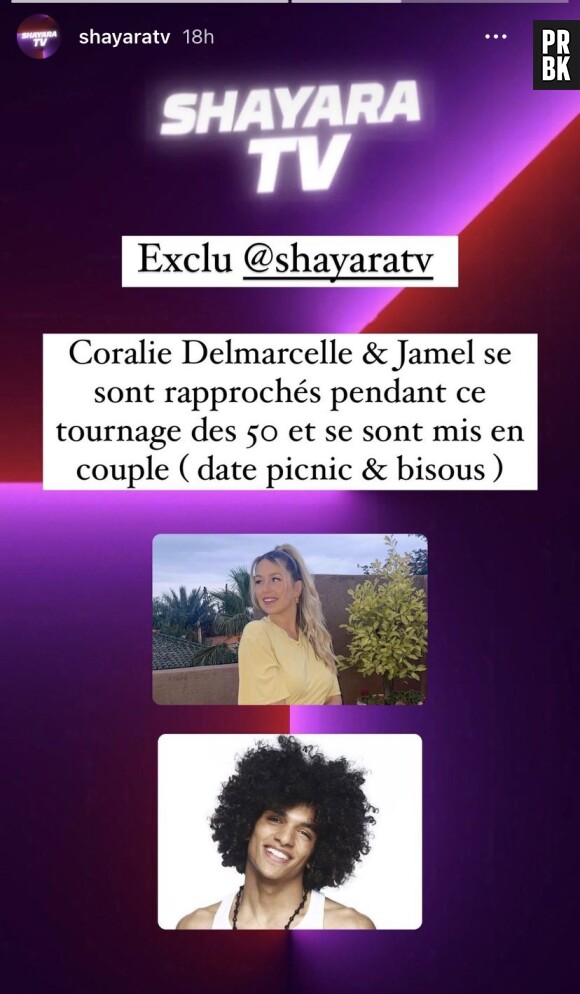 D'après Shayara TV, Coralie Delmarcelle et Jamel Chaïbi se seraient mis ensemble dans la saison 2 des Cinquante