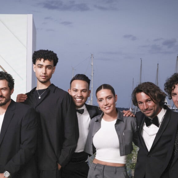 Exclusif - Pierre Lescure, Janie, Vincent Delerme, Anne Elisabeth Lemoine, Orlando Bloom, Archie Madekwe, Mohamed Bouhafsi, Adele Exarchopoulos, Bertrand Chameroy, Vincent Lacoste - Emission "C à vous" lors du 76ème Festival International du Film de Cannes le 26 mai 2023. © Jack Tribeca/Bestimage