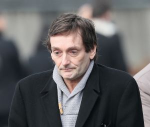 Pierre Palmade lors des obsèques de Véronique Colucci au cimetière communal de Montrouge, le 12 avril 2018.