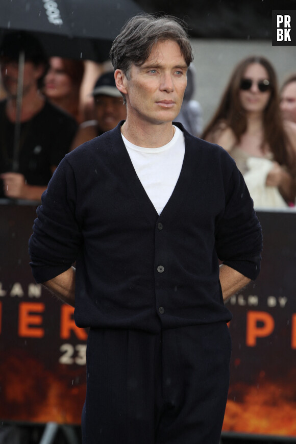 Cillian Murphy au photocall du film "Oppenheimer" sur Trafalger Square à Londres, Royaume Uni, le 12 juillet 2023.