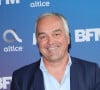 Olivier Truchot lors de la conférence de presse de rentrée BFM TV. - RMC du groupe Altice France à Paris, France, le 31 août 2023. © Coadic Guirec/Bestimage