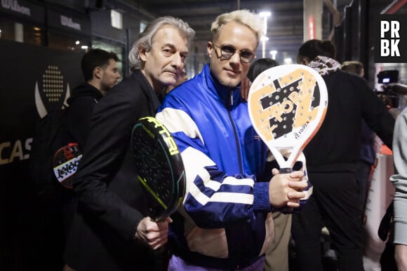 Exclusif - Gilles Verdez, Guillaume Genton - Soirée de matchs d'exhibition de Padel au club "Casa Padel" à Saint-Denis le 17 mars 2022. © Jack Tribeca/Bestimage 