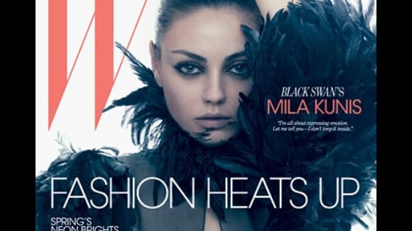 Mila Kunis ... Elle joue son ange noir super sexy pour W Magazine
