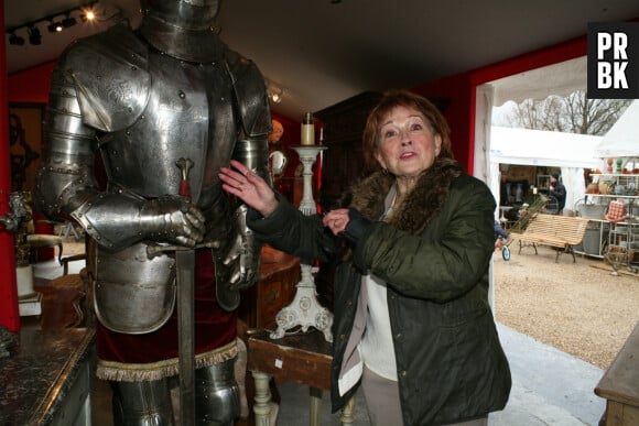 Marion Game (attelle main gauche) à l'inauguration de la 96ème édition de la foire de Chatou (la plus célèbre et ancienne foire à la brocante de France) en France, le 10 mars 2018. © JLPPA/Bestimage