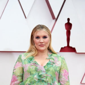 Oscar nominee Emerald Fennell arrives on the red carpet of The 93rd Oscarsat Union Station in Los Angeles. - Photocall - 93ème cérémonie des Oscars dans la gare Union Station à Los Angeles, le 25 avril 2021. © Matt Petit/A.M.P.A.S. via ZUMA Wire/Bestimage 