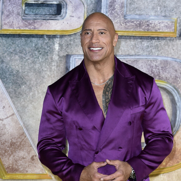 Dwayne "The Rock" Johnson à la première du film "Black Adam" à Londres, le 18 octobre 2022.