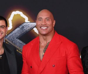 Dwayne (The Rock) Johnson à la première du film "Black Adam" à New York, le 12 octobre 2022.