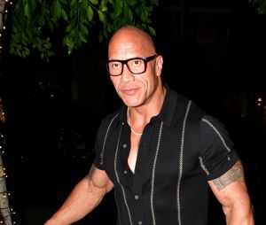 EXCLUSIVE West Hollywood, CA - Dwayne 'The Rock' Johnson steps out for dinner at Catch Steak House in West Hollywood. Pictured: Dwayne Johnson, The Rock