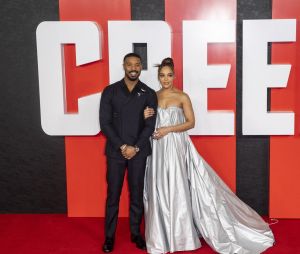 Michael B. Jordan et Tessa Thompson - Première européenne du film "Creed III" au Cineworld Leicester Square à Londres. Le 15 février 2023  