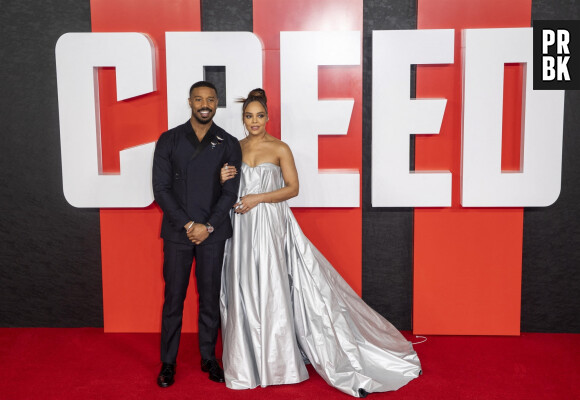 Michael B. Jordan et Tessa Thompson - Première européenne du film "Creed III" au Cineworld Leicester Square à Londres. Le 15 février 2023