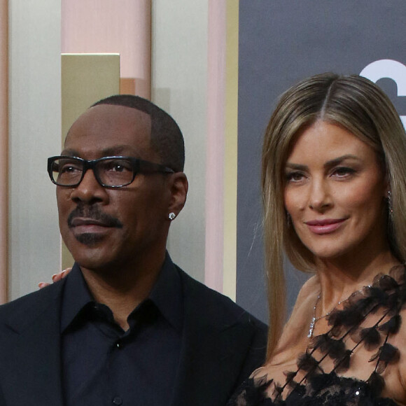 Eddie Murphy, Paige Butcher au photocall de la 80ème cérémonie des Golden Globe, au "Beverly Hilton" à Los Angeles, le 10 janvier 2023.  Celebrities at the photocall of the 80th Golden Globe ceremony in Los Angeles, January 10th, 2023. 