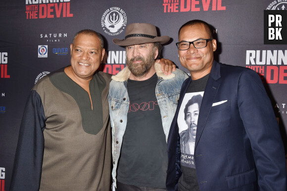 Laurence Fishburne, Nicolas Cage, Jason Cabell - Avant-première du film "Running with the Devil" à Beverly Hills, Los Angeles, le 16 septembre 2019.