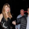 Taylor Swift arrive à la fête de son anniversaire (34 ans) au club "The Box" à New York le 13 décembre 2023. Elle fête aussi le succès de sa tournée "The Eras Tour" qui a généré plus d'un milliard de dollars de recette.