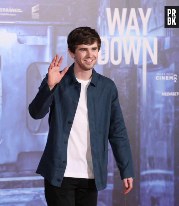 Freddie Highmore au photocall du film "Way Down" à Madrid, le 10 novembre 2021.
