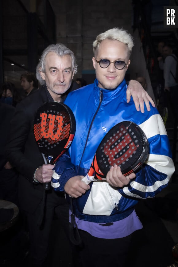 Exclusif - Gilles Verdez, Guillaume Genton - Soirée de matchs d'exhibition de Padel au club "Casa Padel" à Saint-Denis le 17 mars 2022. © Jack Tribeca/Bestimage