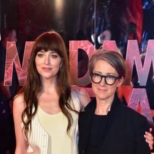Rio de Janeiro, BRAZIL - Actress Dakota Johnson and director S.J. Clarkson participate in a photo call to promote their new film "Madame Web" at the Fasano hotel, in Rio de Janeiro. Pictured: Dakota Johnson, S.J. Clarkson 