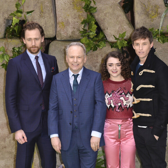 Tom Hiddleston, Nick Park, Maisie Williams, Eddie Redmayne lors de la première de "Early Man" à Londres le 14 janvier 2018.