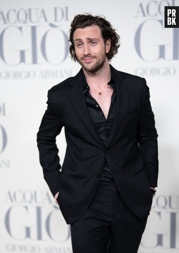 Aaron Taylor-Johnson présent à la soirée Acqua Di Gio à Madrid le 7 mars 2024