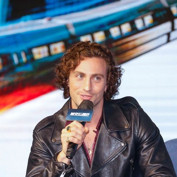 Aaron Taylor-Johnson en conférence de presse pour le film "Bullet Train" à Seoul. Le 19 août 2022 (Photo by Lee Jae-Won/AFLO) (SOUTH KOREA)