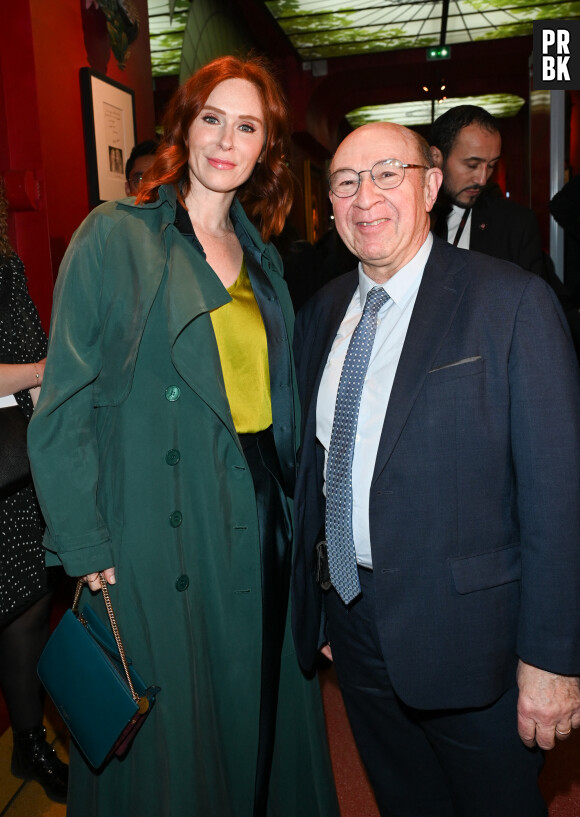 Audrey Fleurot et Jacques Pessis - Inauguration de la statue de cire de "Audrey Fleurot" au musée Grévin à Paris le 16 mars 2023. © Coadic Guirec/Bestimage