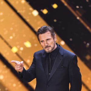 Liam Neeson (Caméra d'Or pour l'ensemble de sa carrière) à la cérémonie de la Caméra d'Or 2018 à Hambourg, le 22 février 2018.