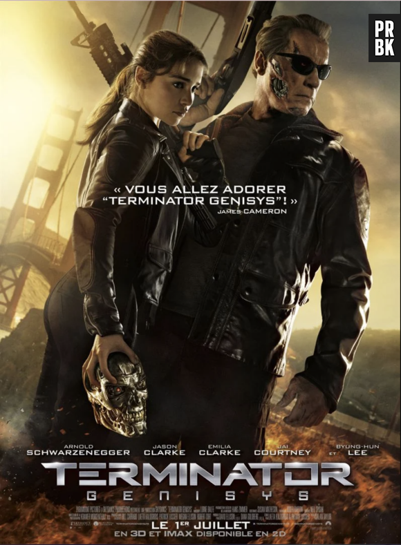 Affiche du film "Terminator Genisys" avec Emilia Clarke.