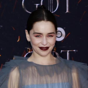 Emilia Clarke à la première de "Game of Thrones - Saison 8" au Radio City Music Hall à New York, le 3 avril 2019.