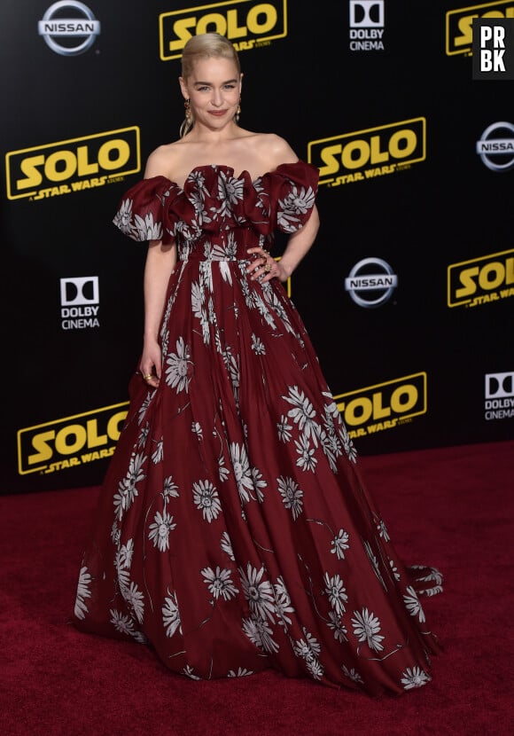 Emilia Clarke à la première de 'Solo: A Star Wars Story' au théâtre El Capitan and Chinese à Hollywood, le 10 mai 2018 © Chris Delmas/Bestimage