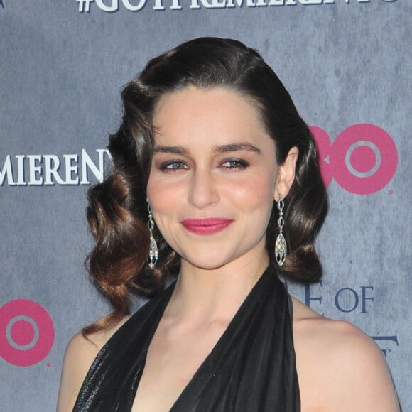 Emilia Clarke - Présentation de la saison 4 de la série "Game of Thrones" à New York, le 19 mars 2014.