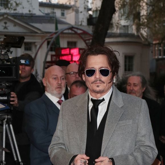 Johnny Depp à l'avant-première de Jeanne du Barry à Londres