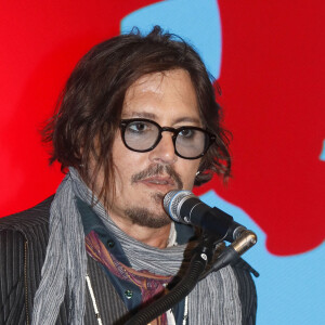 Johnny Depp à la première la série animée "Puffins" au Studio 1905 à Belgrade, Serbie, le 20octobre 2021. © Future-Image/Zuma Press/Bestimage