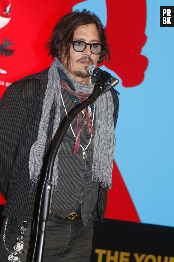 Johnny Depp à la première la série animée "Puffins" au Studio 1905 à Belgrade, Serbie, le 20octobre 2021. © Future-Image/Zuma Press/Bestimage