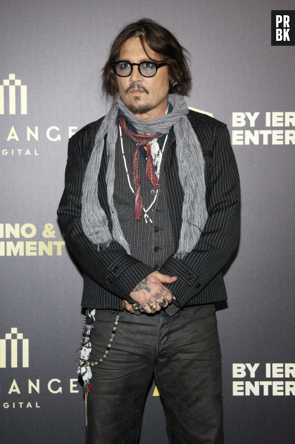 Johnny Depp assiste à l'avant-première de "Puffins" à Belgrade le 20 octobre 2021. © Future-Image/Zuma Press/Bestimage