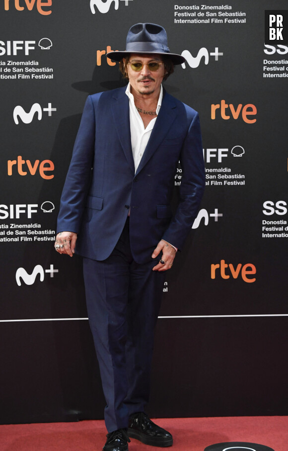 Johnny Depp à la première du documentaire "Crock of Gold: A Few Rounds with Shane MacGowan" au festival international du film de Saint-Sébastien (Donostia) le 20 septembre 2020.