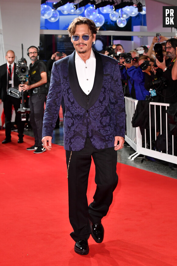 Johnny Depp à la première de "Waiting For Barbarians" au 76ème Festival International du Film de Venise (Mostra), le 6 septembre 2019.