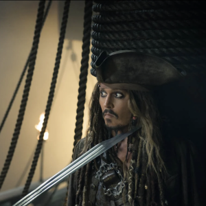 Johnny Depp dans Pirates des Caraïbes : la Vengeance de Salazar