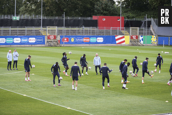 Entraînement de l’équipe de France de football avant son premier match contre l’Autriche au stade Paul-Janes Stadion à Düsseldorf, Allemagne, le 16 juin 2024. © Elyxandro Cegarra/Panoramic/Bestimage